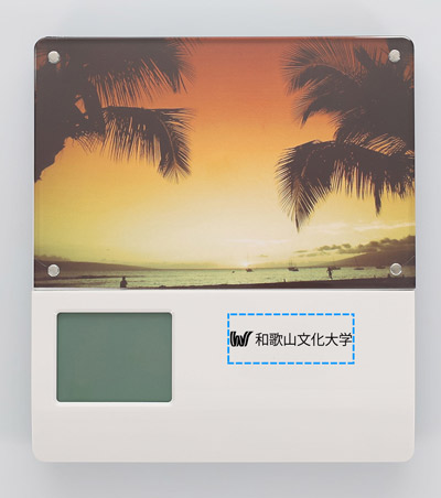 パッド印刷1色の説明　表面