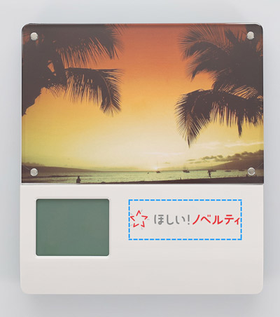 インクジェット印刷フルカラーの説明　表面