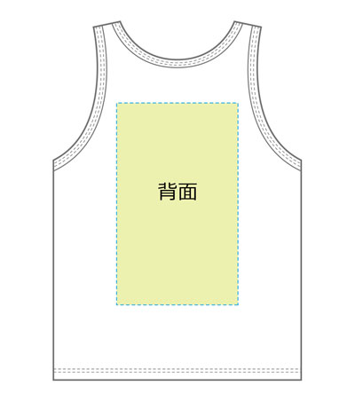 DTF転写印刷フルカラーの説明　背面