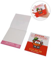 オリジナルメモ帳 くるみメモスクエア100角（メモ1色印刷）