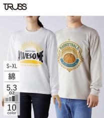 5.3オンス オーガニックコットンロングスリーブTシャツ（長袖＋リブ） OGL-914 【トラス】