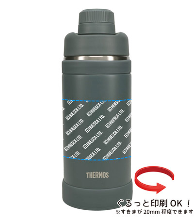 回転シルク印刷1色の説明　側面