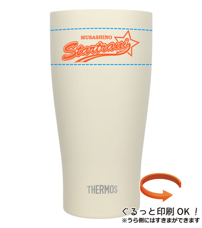 回転シルク印刷1色の説明　側面