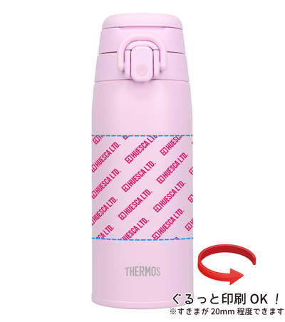 回転シルク印刷1色の説明　側面