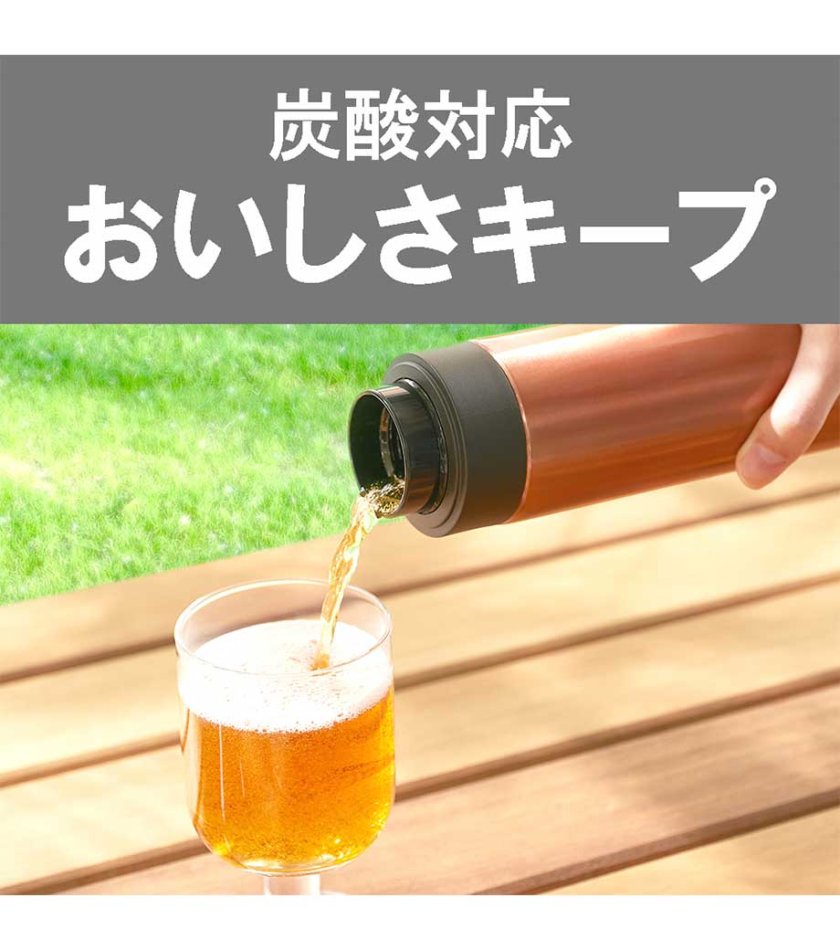 タイガー 真空断熱炭酸ボトル 0.6L(MKB)の画像15枚目