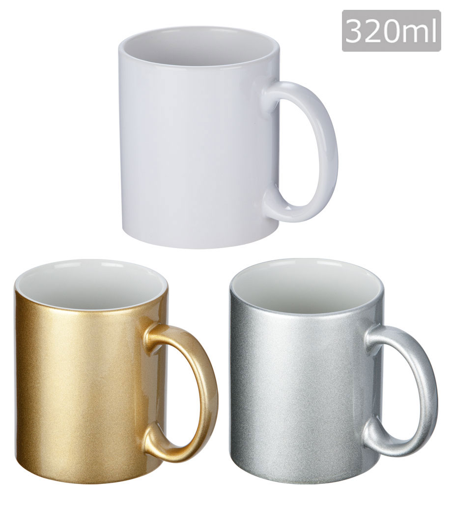 フルカラー転写対応陶器マグカップ（320ml）