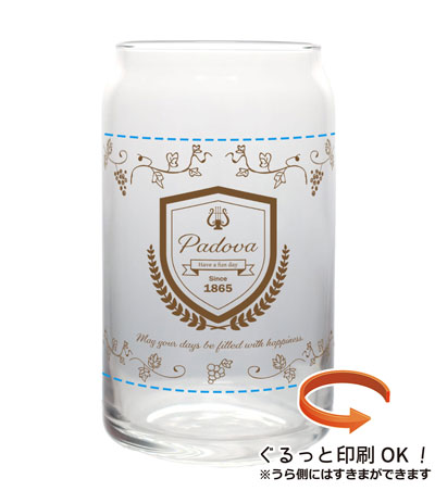 回転シルク印刷1色の説明　側面