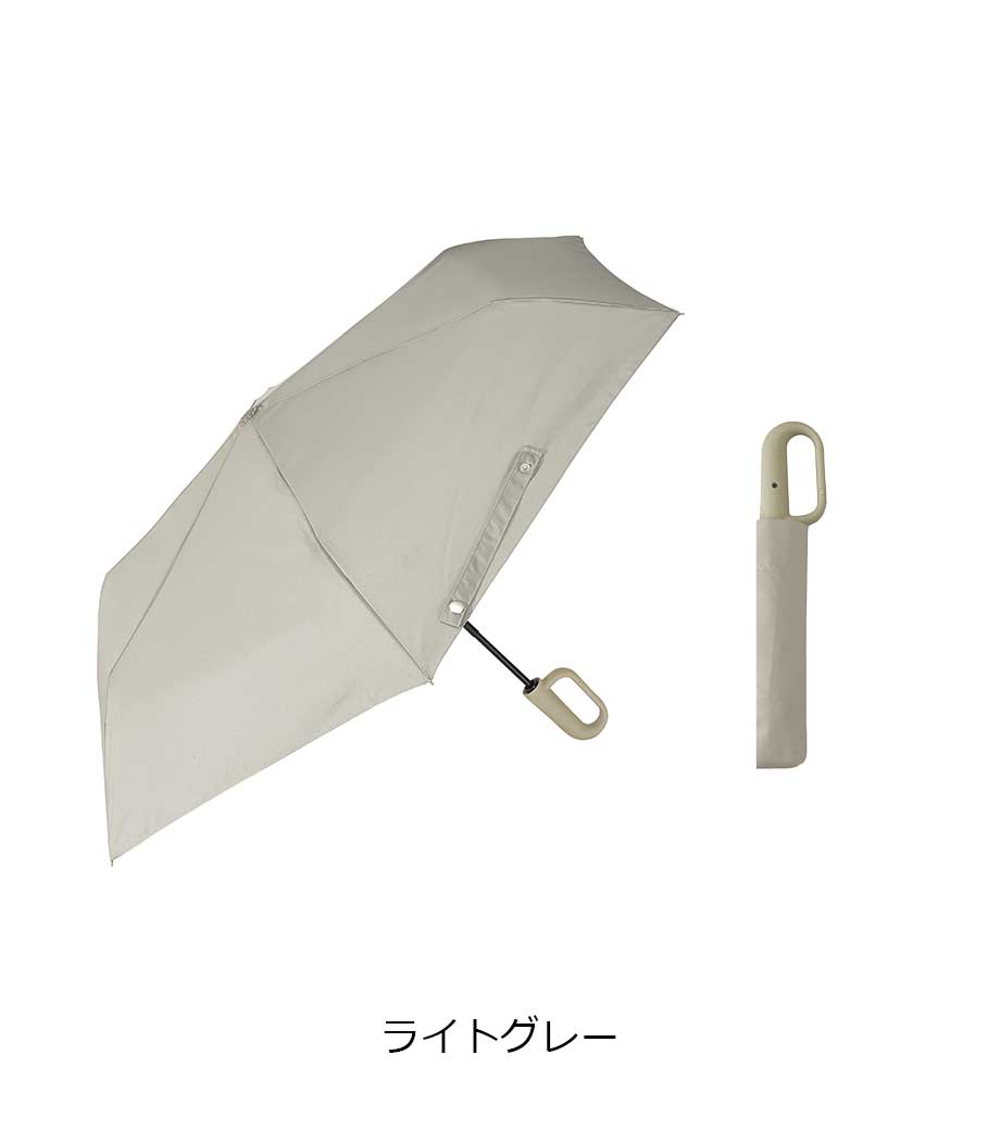 カラビナハンドル自動開閉耐風折りたたみ傘の画像2枚目