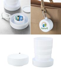 ピルケース付き折りたたみコップ