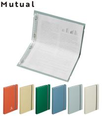 リヒトラブ Mutual 二つ折りクリヤーブック ポケット交換式 A5(A4・2ツ折)