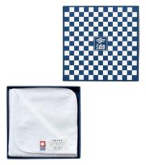 市松模様箱入 今治タオルハンカチ