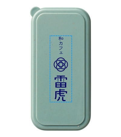 パッド印刷1色の説明　ケース天面