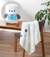 まるでシマエナガ！ くるくるブランケット