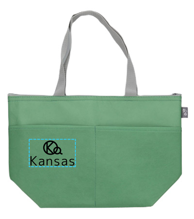 シルク印刷1色の説明　左ポケット