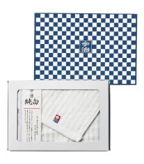 市松模様箱入 今治フェイスタオル