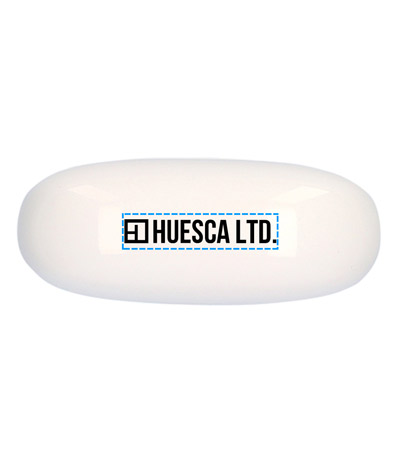 パッド印刷1色の説明　天面