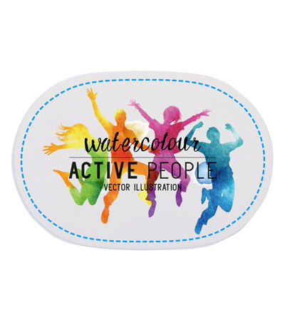 インクジェット印刷フルカラーの説明　天面