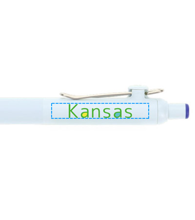 インクジェット印刷フルカラーの説明　クリップ横