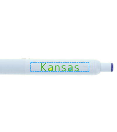 インクジェット印刷フルカラーの説明　クリップ真裏