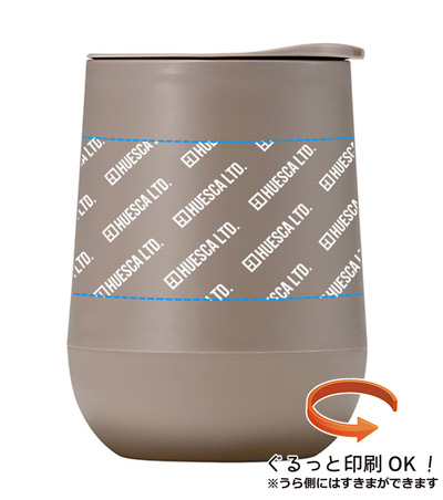 回転シルク印刷1色の説明　側面