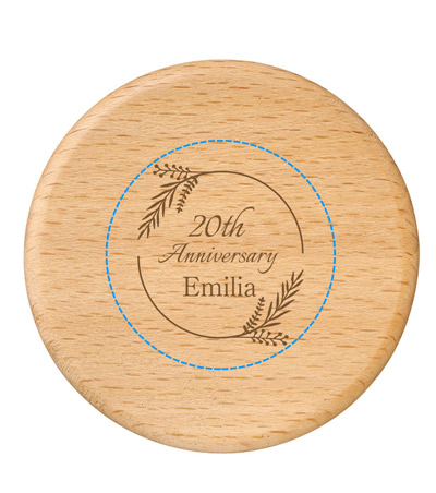 パッド印刷1色の説明　天面