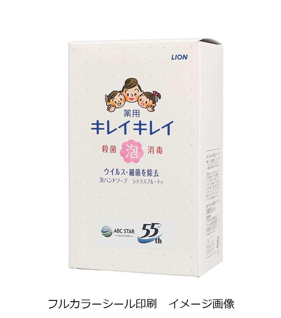 ライオン キレイキレイ薬用泡ハンドソープ 250ml 箱入(オリジナルシール)の画像3枚目