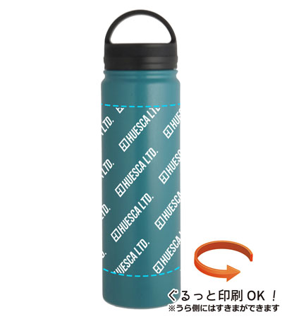 回転シルク印刷1色の説明　側面