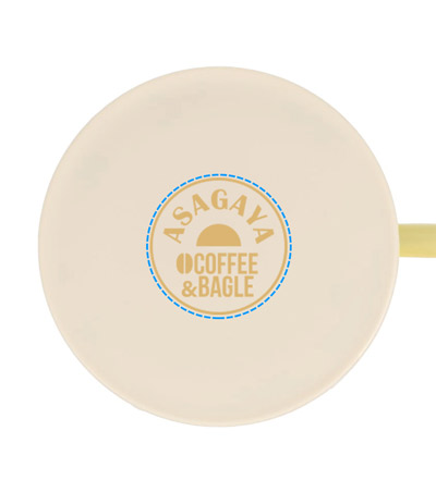 パッド印刷1色の説明　フタ