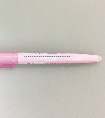 ペン1色印刷の説明　軸 A