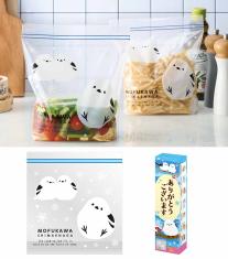 ありがとうございます もふかわシマエナガのマチありジッパーバッグ(8枚入り)の画像