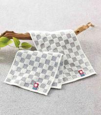 imabariチェックポケットタオルハンカチ