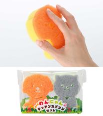 わんにゃんキッチンスポンジ