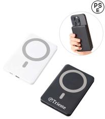 マグネット対応ワイヤレスモバイルチャージャー5000／PSEマーク付
