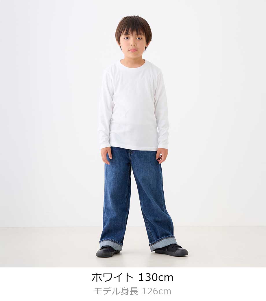 5.6オンス ヘビーウェイトTシャツ キッズ（長袖）00102-CVL 【プリントスター】の画像5枚目