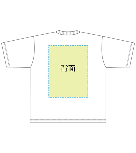 DTF転写印刷フルカラーの説明　背面