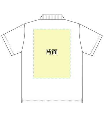 DTF転写印刷フルカラーの説明　背面