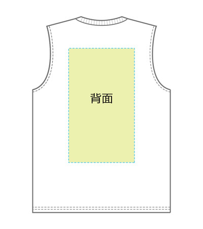 DTF転写印刷フルカラーの説明　背面