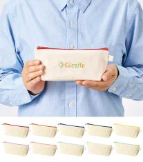 カラーファスナーキャンバスロングポーチ