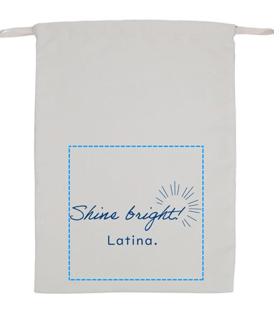 シルク印刷1色の説明　表面 小