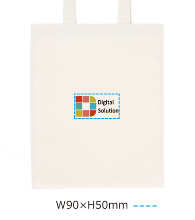 厚手コットンA4フラットトート