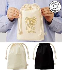 オーガニックコットンガゼット巾着(M)