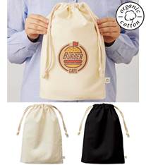 オーガニックコットンガゼット巾着(L)
