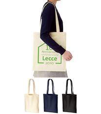 オーガニック厚手コットンフラットショルダートート