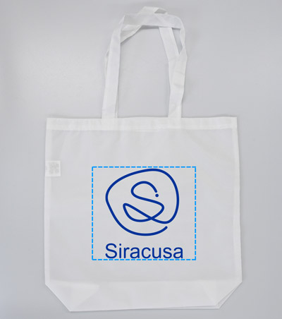 シルク印刷1色の説明　バッグ
