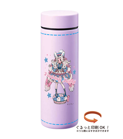 回転インクジェット印刷フルカラーの説明　側面