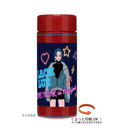 回転インクジェット印刷フルカラーの説明　側面