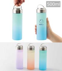 グラデーションハンドルクリアボトル 500ml