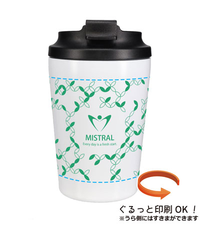 回転シルク印刷1色の説明　側面