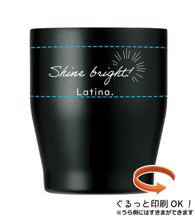 回転シルク印刷1色の説明　側面