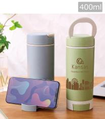 スマホスタンド付きバンブーボトル400ml